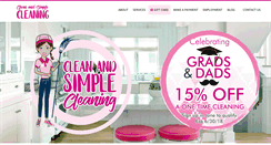Desktop Screenshot of cleanandsimplecleaning.com